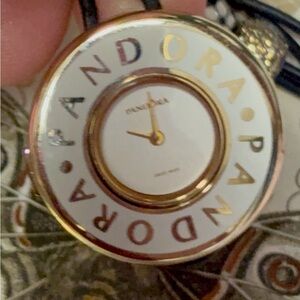 Rare & Retired Authentic 18k Gold plated Embrace Watch -White Face
812043LS.
